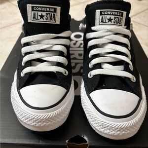 Converse Canvas All star chuck taylors  Black and White Athletic Shoes